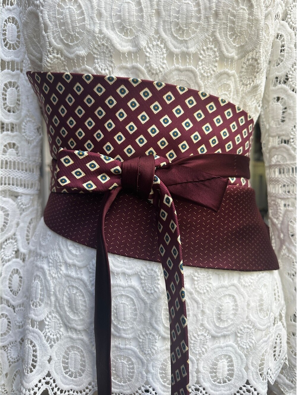Upcycled Silk Obi Wrap Belt | Corset Waist Belt | OOAK | OS |